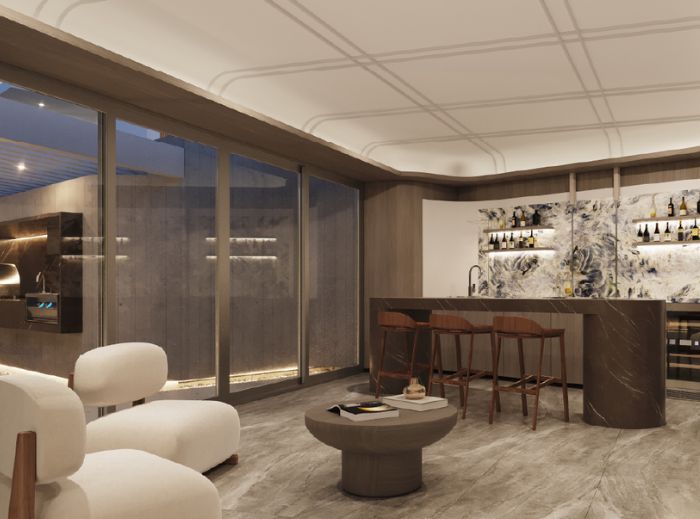 area comun the wave sala bar tale inmobiliaria